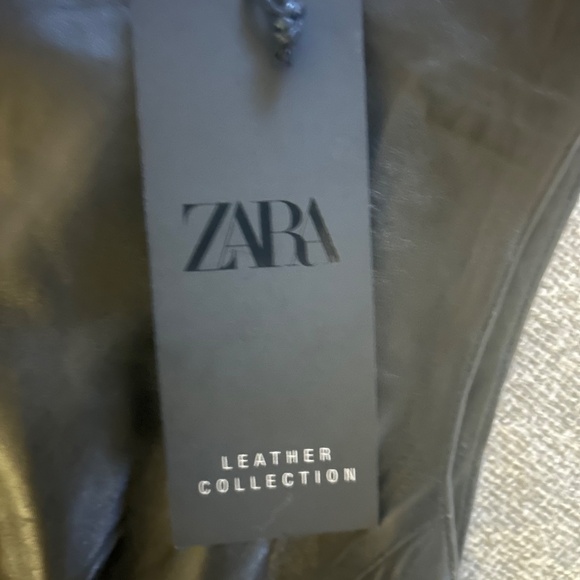 Zara Black Leather Dress - Picture 4 of 4